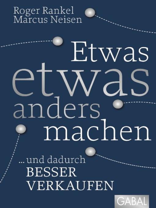 Cover image for Etwas etwas anders machen
